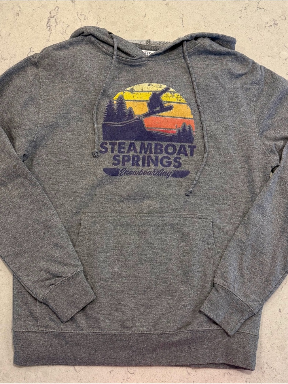 Lightweight Steamboat Springs Snowboarding Hoodie - XS
